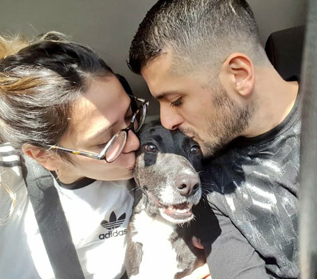 Ramón con mamá y papá